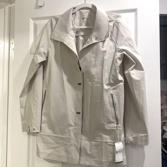 FIGS CORO TAPED RAIN COAT JACKET SIZE SMALL NWT - Picture 4 of 6